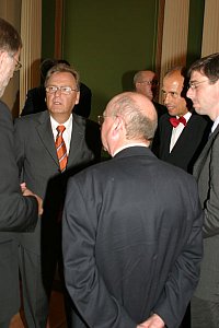 V.l.n.r.: Rainer Robra, Prof. Dr. Hans-Jrgen Papier, Prof. Dr. Wilfried Grecksch, Wolfgang Matschke, Dr. Martin Hecht.