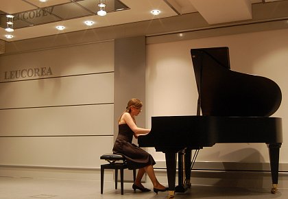 Magistra legum Anna Rataj (Krakau) beim abendlichen Chopin-Konzert