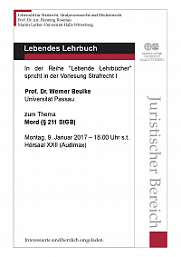 Plakat zur Veranstaltung "Lebende Lehrbücher"