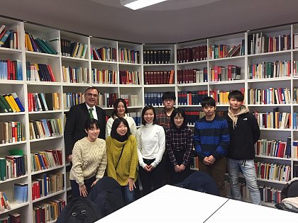 Die Studierenden der japanischen Partneruniversitt