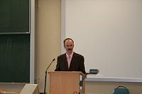 Begrüßung durch den Prodekan der Juristischen und Wirtschaftswissenschaftlichen Fakultät Prof. Dr. Joachim Renzikowski