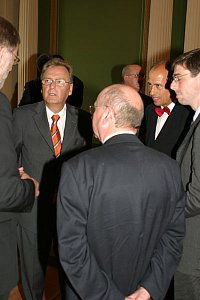 V.l.n.r.: Rainer Robra, Prof. Dr. Hans-Jürgen Papier, Prof. Dr. Wilfried Grecksch, Wolfgang Matschke, Dr. Martin Hecht.