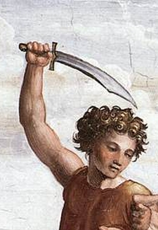 Illustration: Raffael, Das salomonische Urteil (Detail)