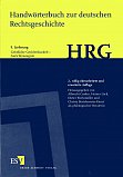 Handwörterbuch zur deutschen Rechtsgeschichte