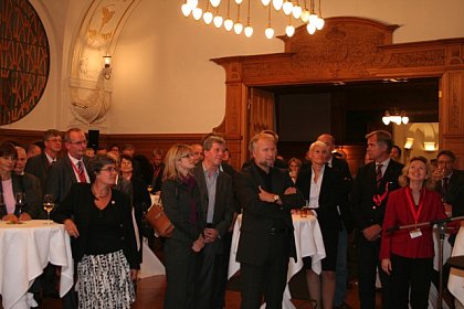 Der Empfang fand im Festsaal der IHK Halle-Dessau statt