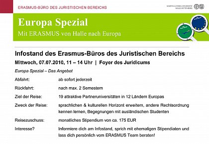 Europa Spezial - Mit ERASMUS von Halle nach Europa