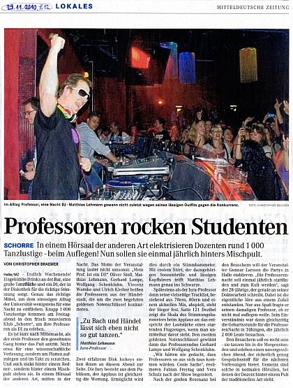 Professoren rocken Studenten
