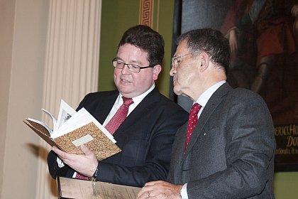 Prof. Dr. Christian Tietje und Prof. Dr. Dr. h.c.mult. Romano Prodi