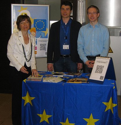 Die Referentin für europäische und internationale Beziehungen, Frau Furtak, betreute uns während der Veranstaltung.