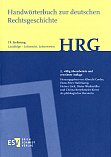 Handwörterbuch zur deutschen Rechtsgeschichte, 19. Lieferung