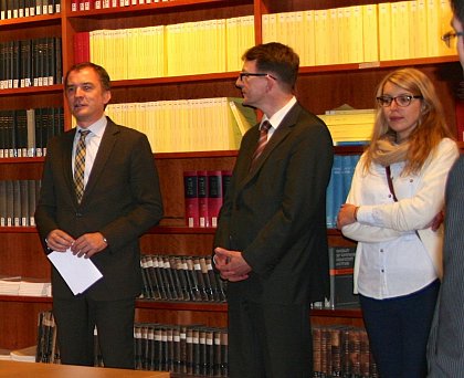 Bei einem Empfang am Abend des ersten Tages begrüßte Staatssekretär Marco Tullner die Teilnehmer und betonte die Bedeutung der Genossenschaftsforschung für das Land Sachsen-Anhalt.