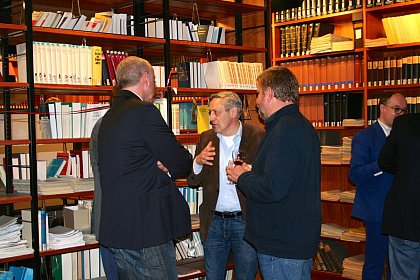 Fachgespräche im Rahmen der Abendveranstaltung.