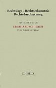 Rechtslage, Rechtserkenntnis, Rechtsdurchsetzung. Festschrift fr Eberhard Schilken zum 70. Geburtstag, hrsg. von C. Meller-Hannich, H.F. Gaul, L. Haertlein und E. Becker-Eberhard, Mnchen 2015, mit einem Beitrag von C. Meller-Hannich mit dem Thema "Streitgegenstand und Vollstreckung bei der Unterlassungsklage