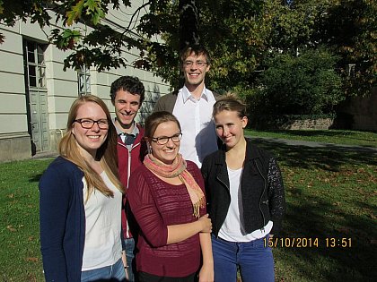 v.l.n.r. Theresa Schleimer, Philipp Tambl, Alina Lffel, Clemens Dahlke, Svenja Auerswald