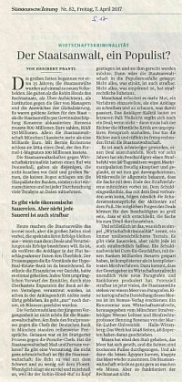 Süddeutsche Zeitung, 07.04.2017