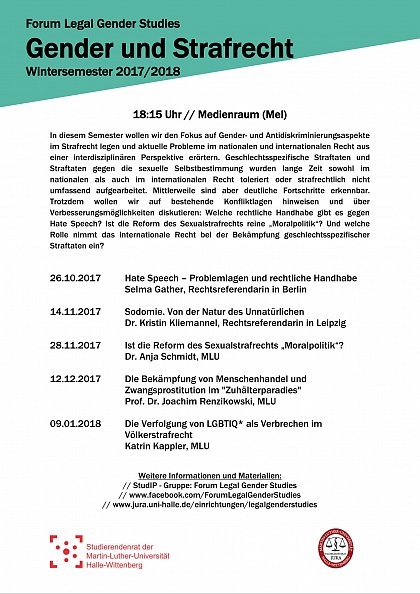 Forum Legal Gender Studies WS 2017/2018