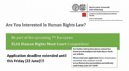 Verlängerung Bewerbungsfrist Moot Court 2018_2019