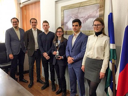 Students of the MLU-USLU Double Degree Program on the AIFC Moot Court Competition
