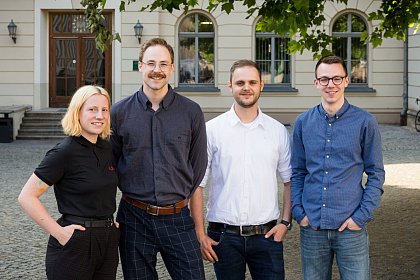v.l.n.r. Jaqueline Stein, Clemens Dahlke, Tom Lueken, Till Staps Foto: Imke Germer