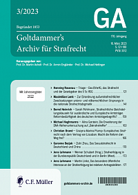 Triage - Das BVerfG, das Strafrecht und der Gesetzgeber des § 5c IfSG