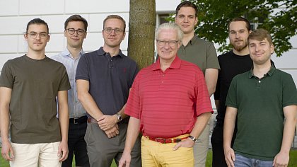 v.l.n.r. Max Lämmerhirt, Philipp Lehmann, Erik Warschkow,
Peter Junkermann, Richard Pilz, Lukas Perthen, Finn Frandsen
(Foto: Laura Hohlfeld, 2023)