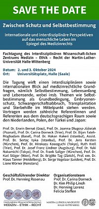 Flyer Tagung Schutz und Selbstbestimmung