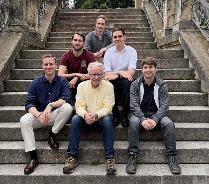 v.l.n.r. und o.n.u. Paul Will, Lucas Perthen, Richard Pilz,
Erik Warschkow, Peter Junkermann, Finn Frandsen)