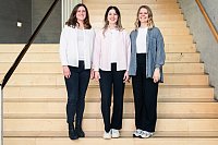 Rahel Schulze, Anna Laube, Theresa Westerhoff im April 2025