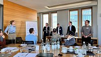 Während der Workshops: Vorstellung der Arbeitsergebnisse