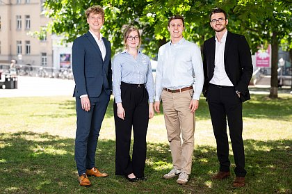 Gerrit Ippen, Mika Theresa Pette, Leopold Häntzschel, Moritz Bott (v.l.n.r.)
