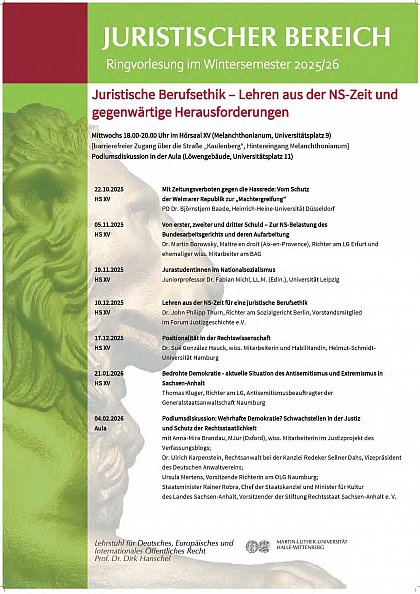 Plakat Ringvorlesung WS 2025_26