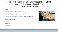 SQ Zwangssterilisationen 
und �Euthanasie�-Morde im 
Nationalsozialismus